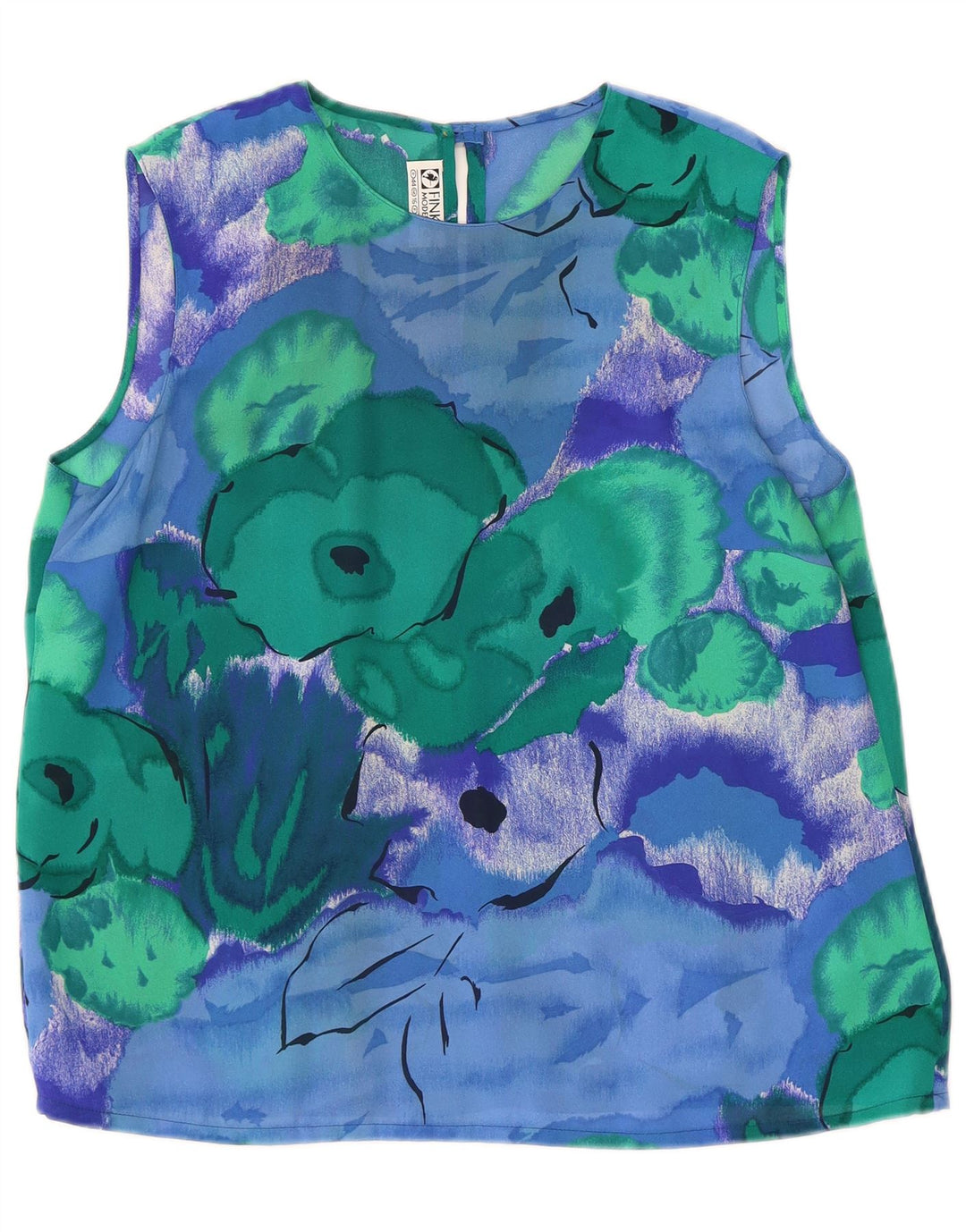 Fink γυναικεία φούστα 2 τεμαχίων UK 16 Large W30 Blue Floral Polyester