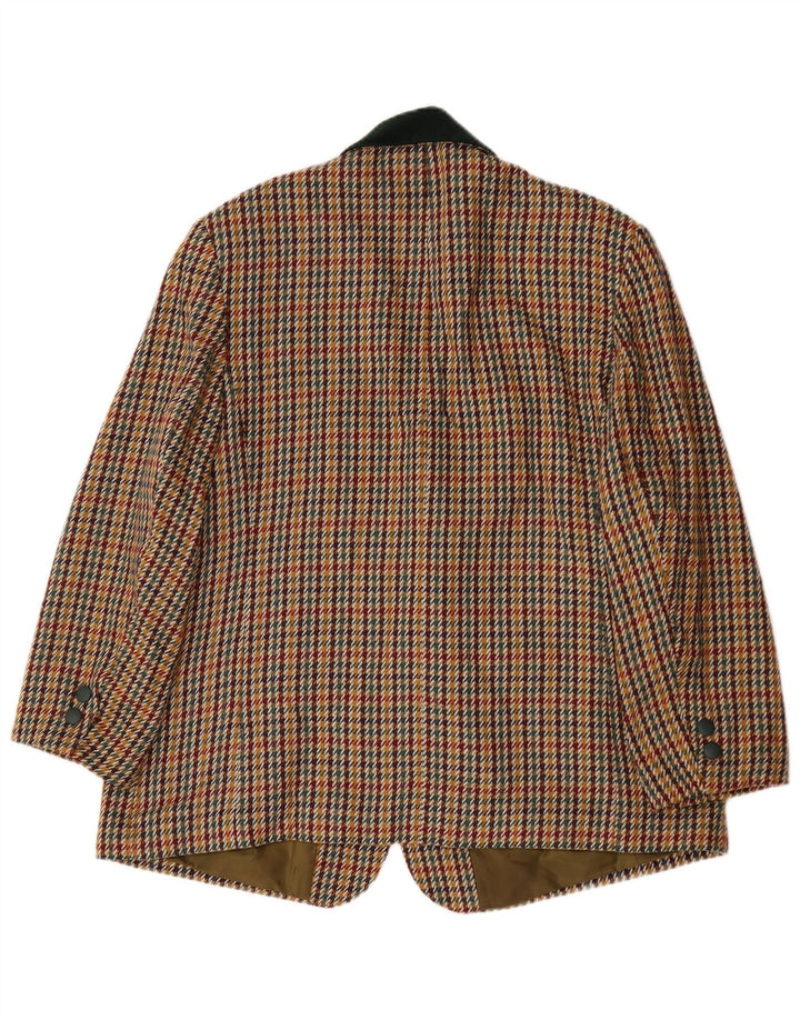 Vintage γυναικείο μπουφάν blazer UK 22 3XL Πολύχρωμο Houndstooth