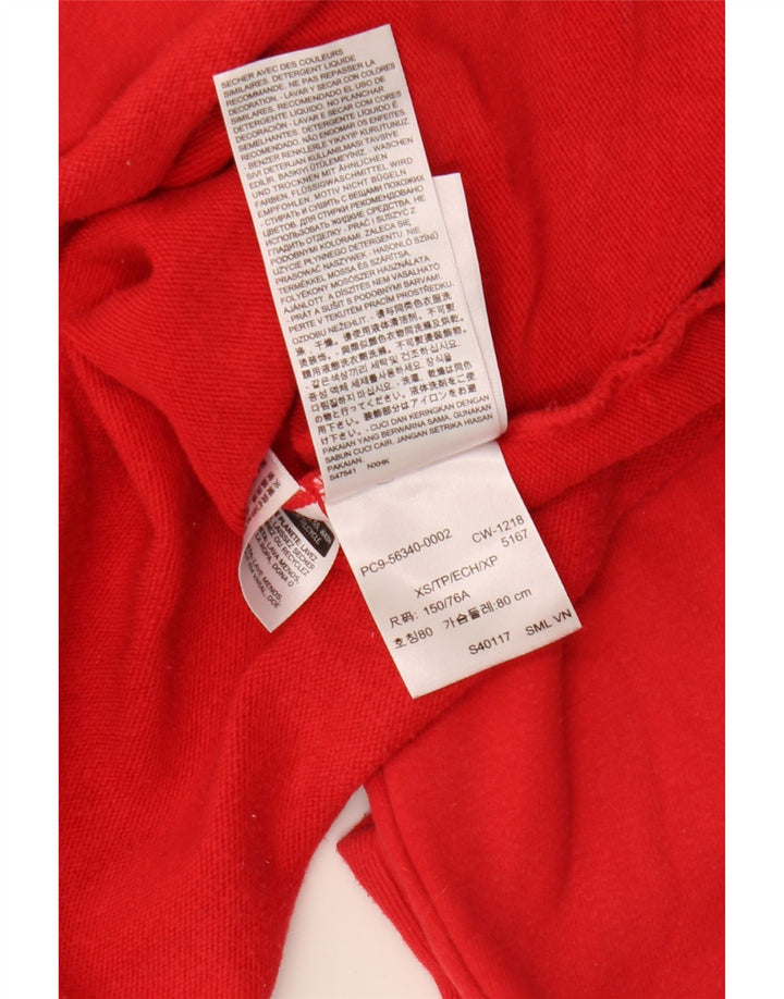 Γυναικείο γραφικό φούτερ LEVI'S Oversized Crop Jumper UK 6 XS Red Cotton
