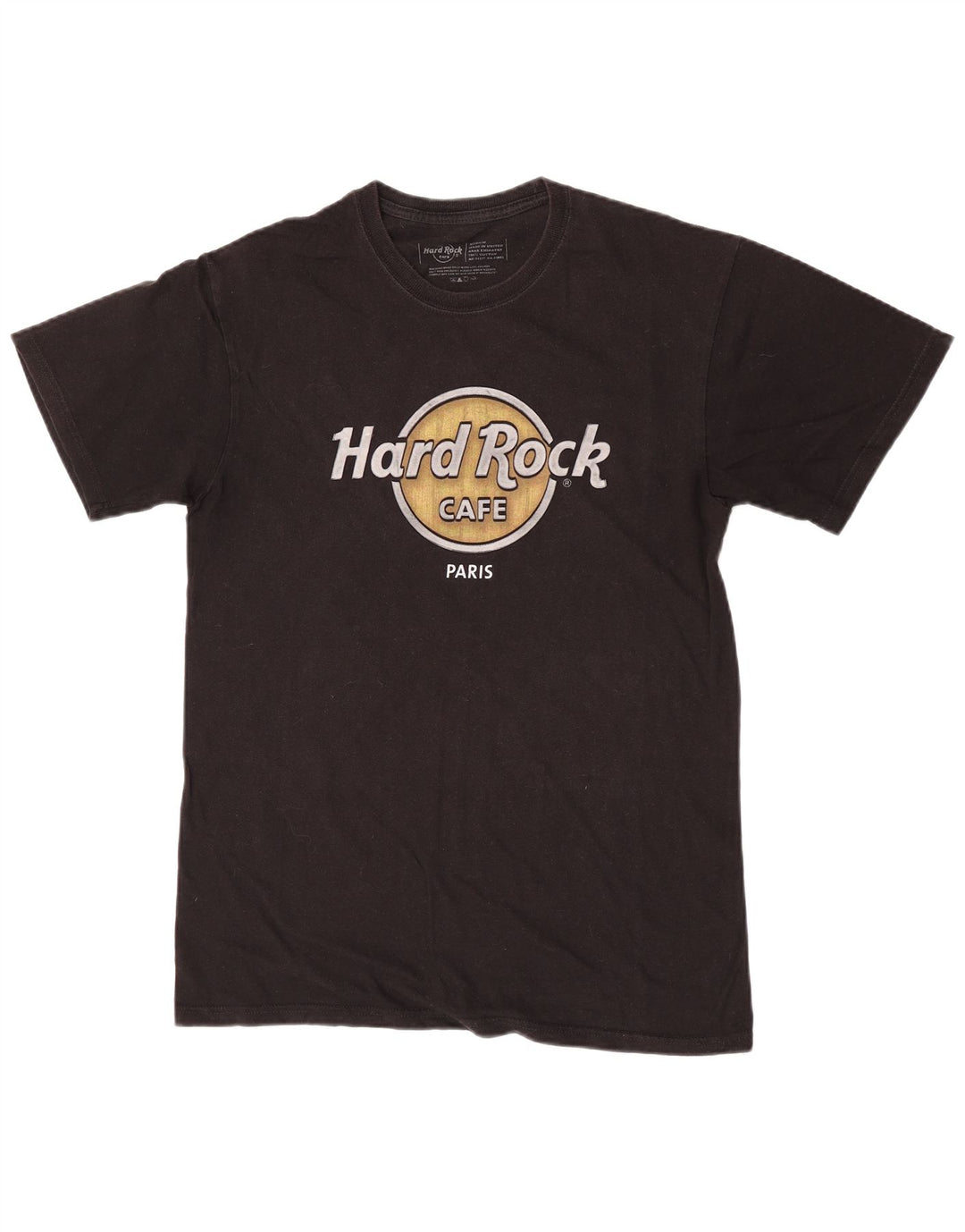 Hard Rock Cafe Ανδρικό T-Shirt γραφικό Παρίσι Τοπ Μεσαίο μαύρο βαμβακερό