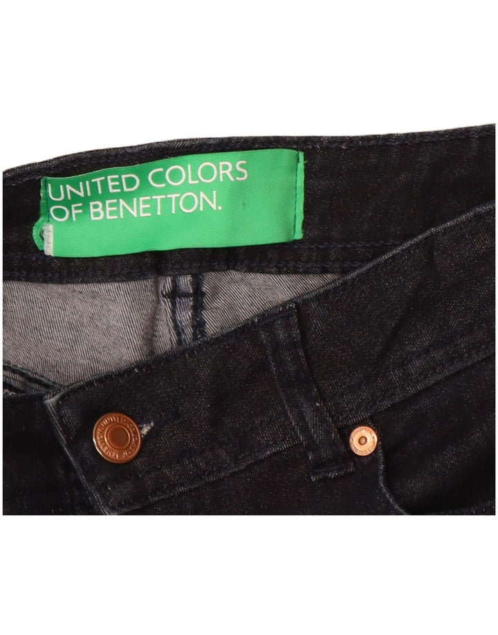 Γυναικείο τζιν μποτάκι Benetton W27 L30 Navy Blue Cotton