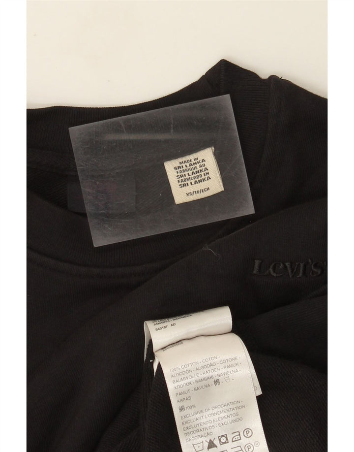Γυναικείο φούτερ Levi's Oversized Jumper UK 6 XS Μαύρο βαμβακερό