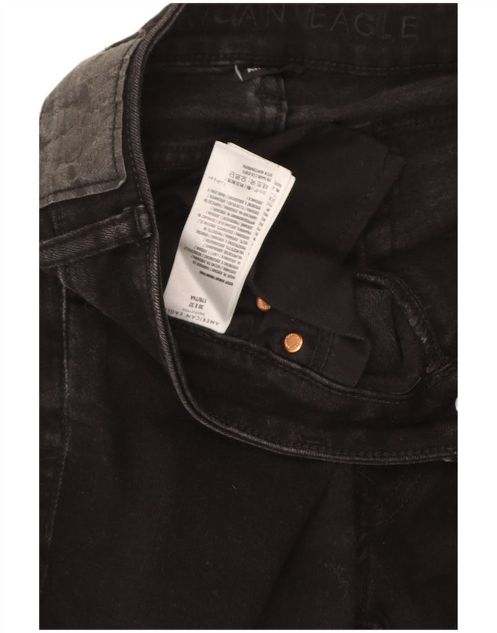 Γυναικείο Cropped Jeans American Eagle W30 L26 μαύρο βαμβακερό