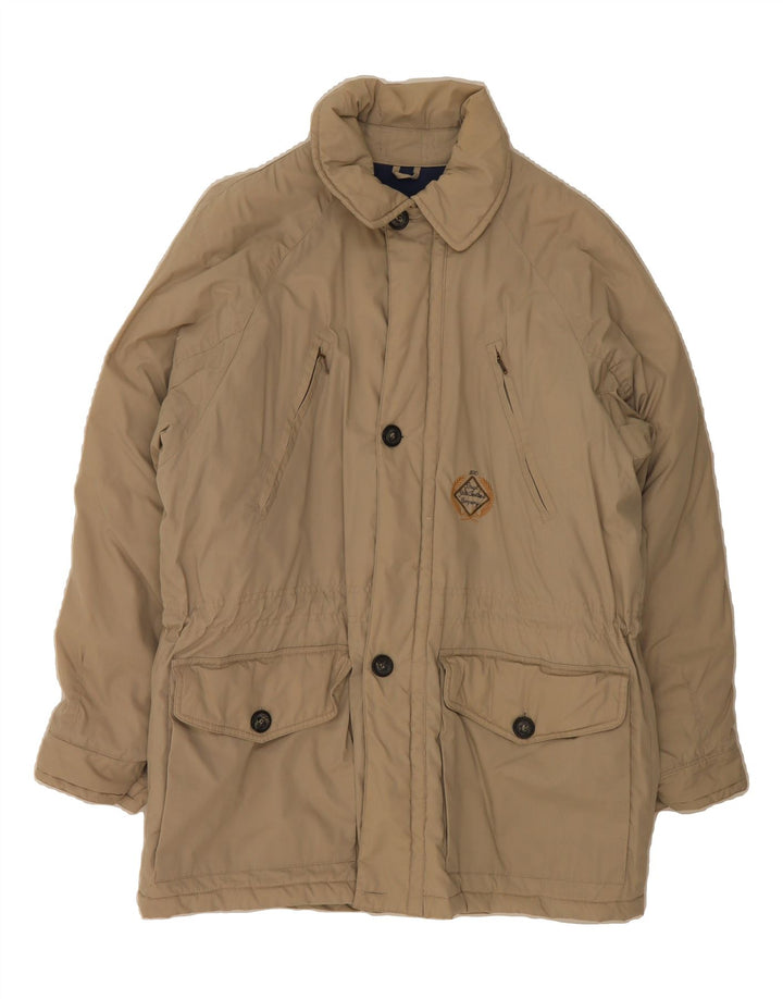 BRUGI Mens Windbreaker Coat UK 40 Large Beige Vintage Brugi and Second-Hand Brugi from Messina Hembry 