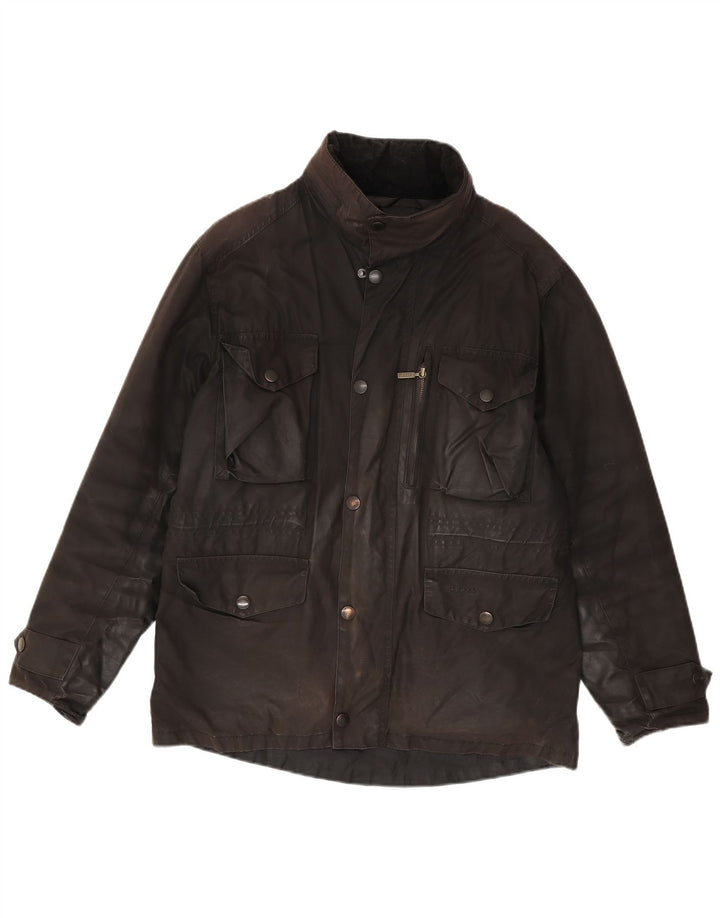 BARBOUR Ανδρικό κερωμένο βαμβακερό μπουφάν UK 38 Medium Brown