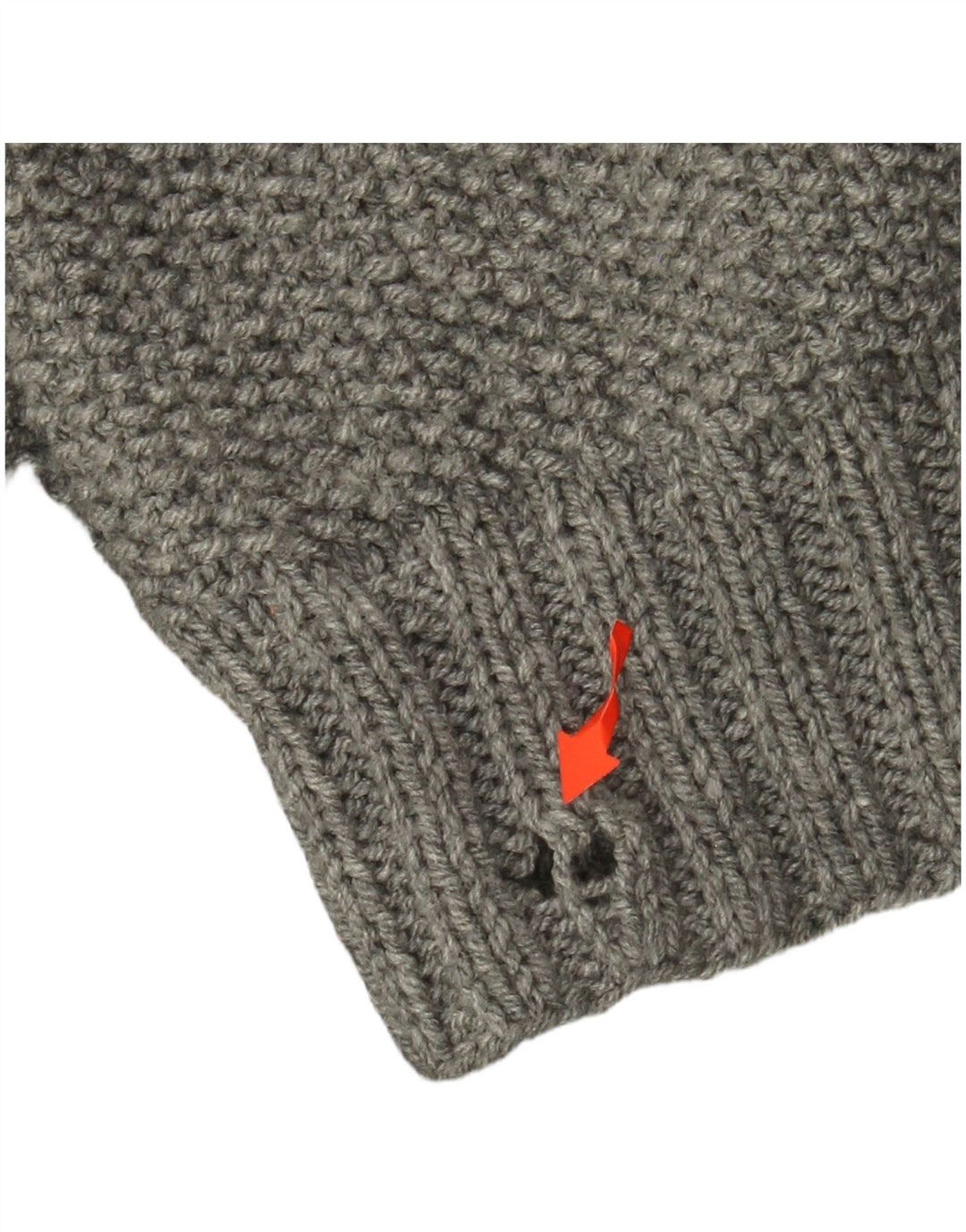 VINTAGE Γυναικείο πουλόβερ με ρολό λαιμόκοψη UK 22 3XL Γκρι