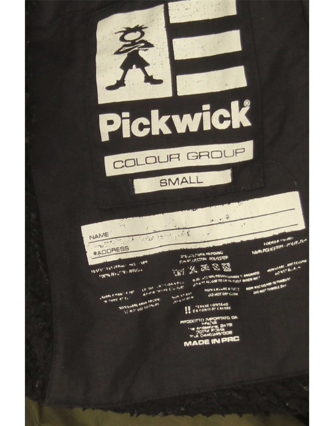 Pickwick γυναικείο μπουφάν με κουκούλα Parka UK 10 Small Green Colourblock