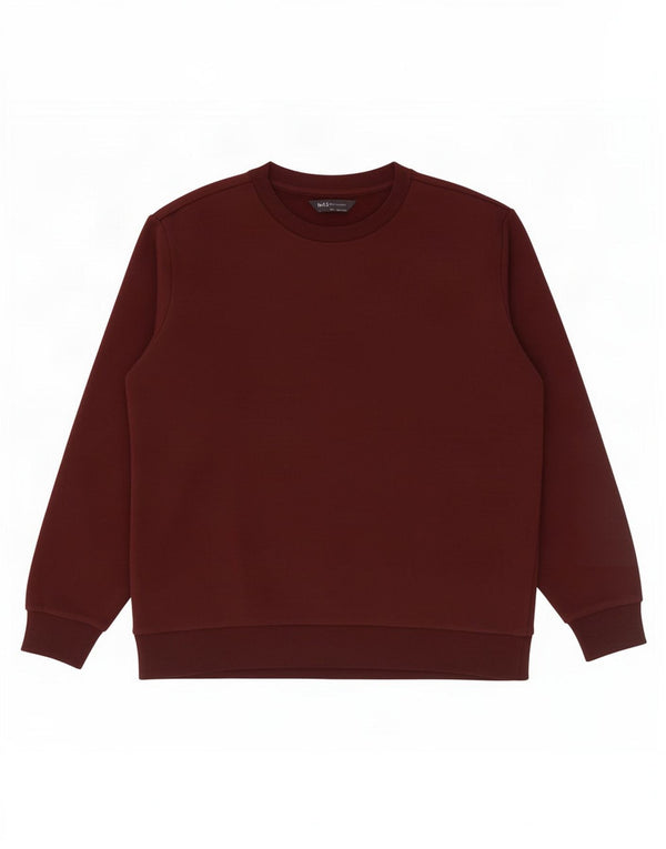 Ανδρικό φούτερ Marks & Spencer Jumper Μεσαίο μπορντό βαμβακερό