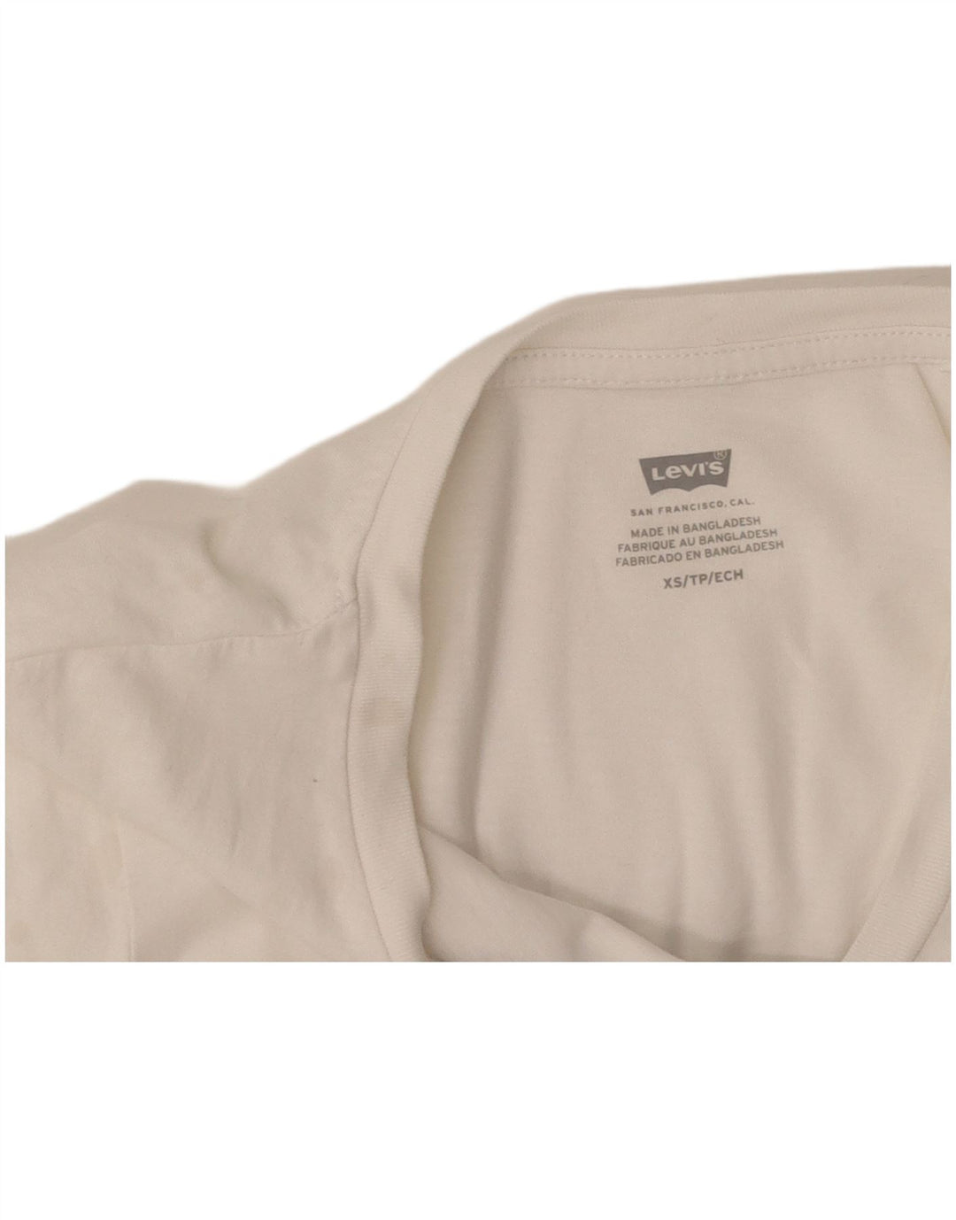 Γυναικείο γραφικό μπλουζάκι LEVI'S Top UK 6 XS Λευκό