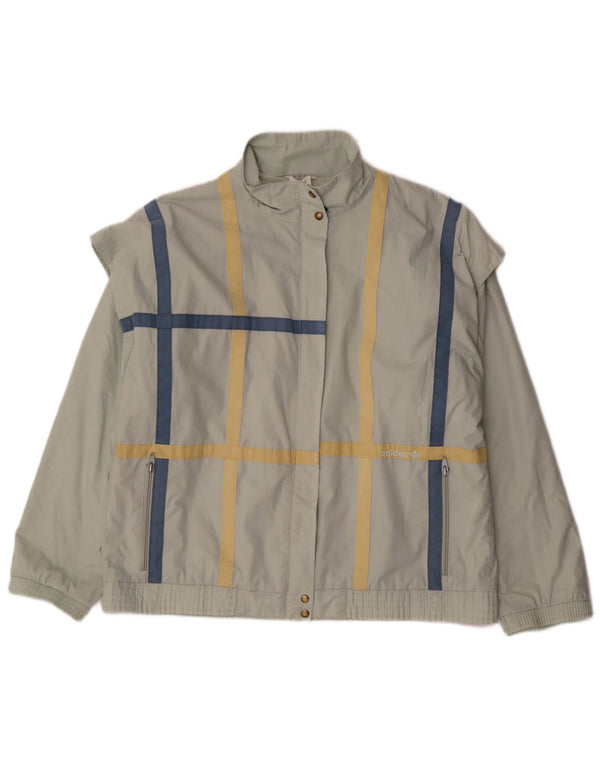 Adidas Γυναικείο Bomber Jacket UK 18 XL Green Check Cotton