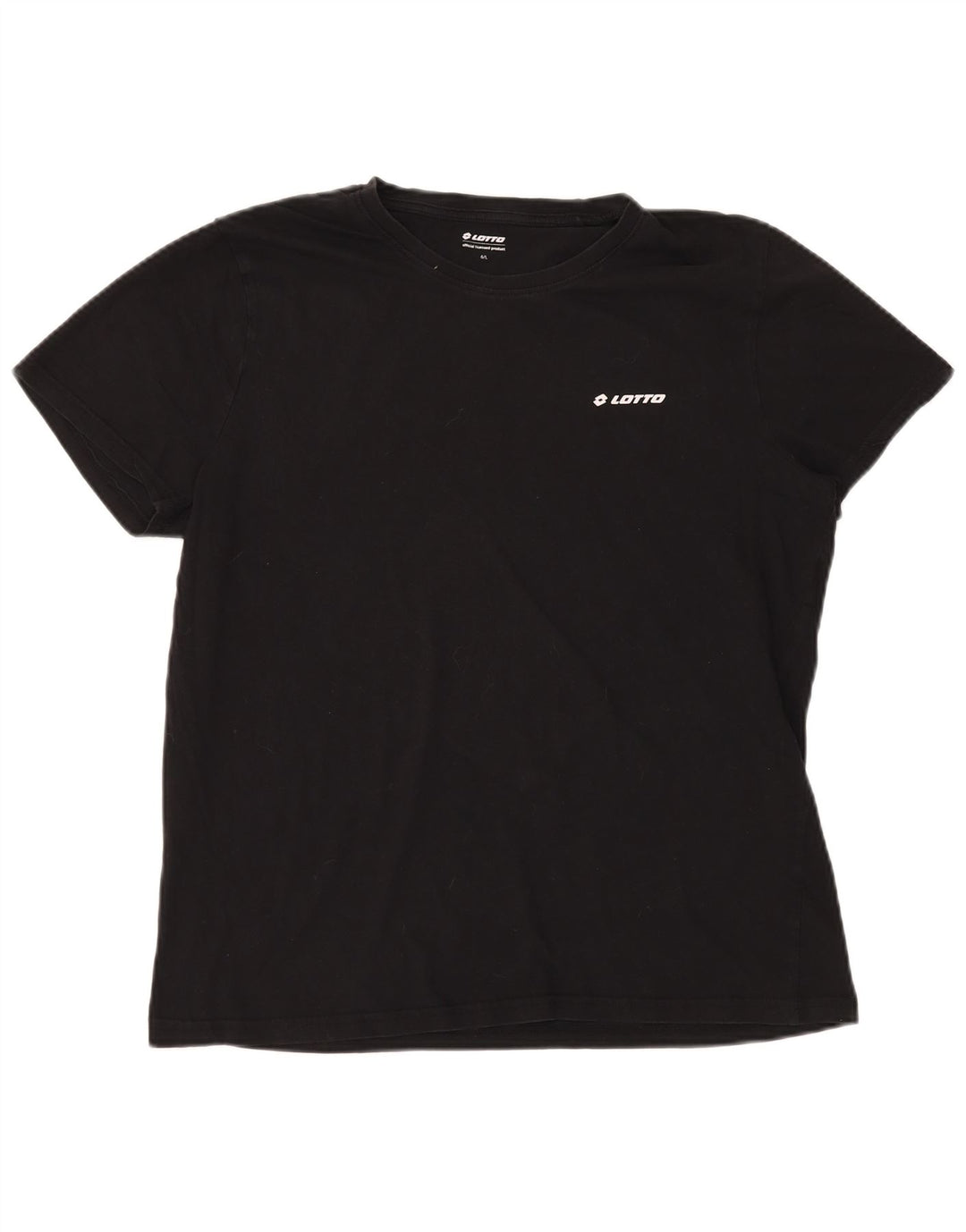 Γυναικείο T-Shirt LOTTO Top UK 16 Large μαύρο βαμβακερό