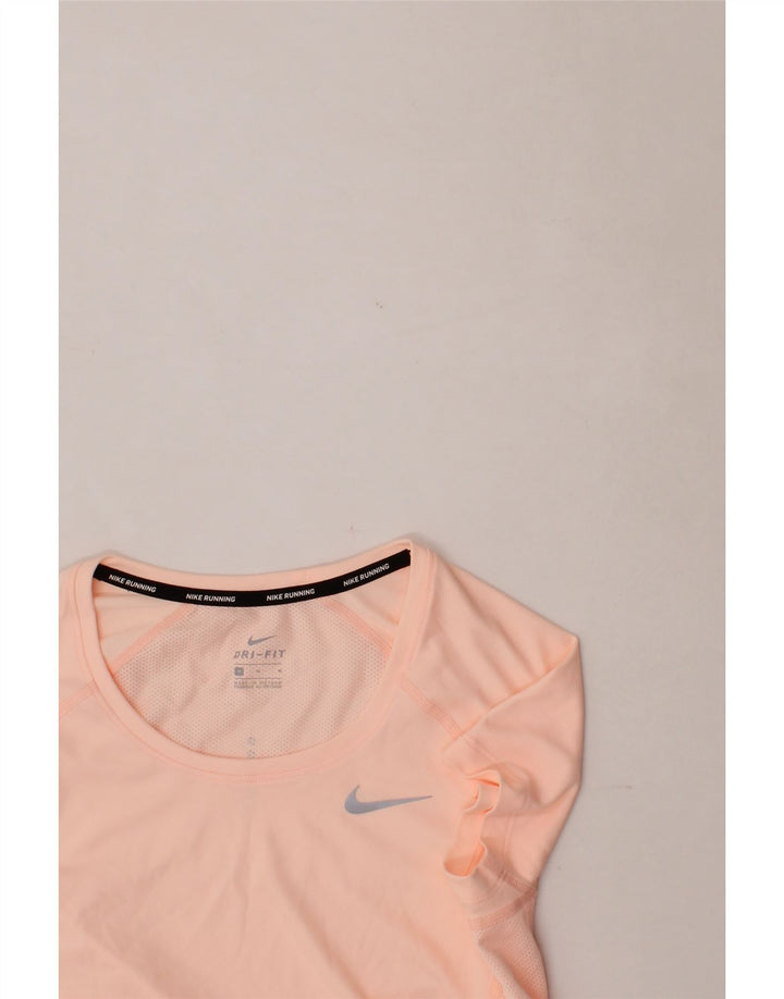 NIKE Womens Dri Fit T-Shirt Top UK 12 Medium Pink Polyester Vintage Nike and Second-Hand Nike from Messina Hembry 