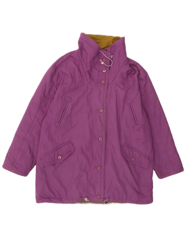 VINTAGE Γυναικείο Utility Jacket UK 20 2XL Μωβ