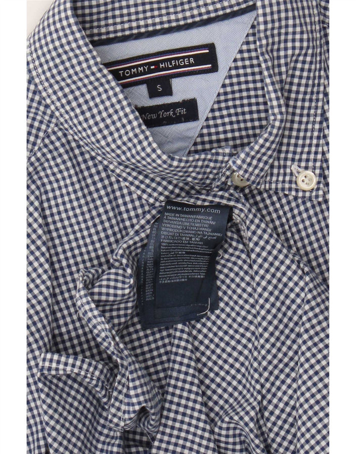 Ανδρικό πουκάμισο Tommy Hilfiger Μικρό Navy Blue Gingham Cotton