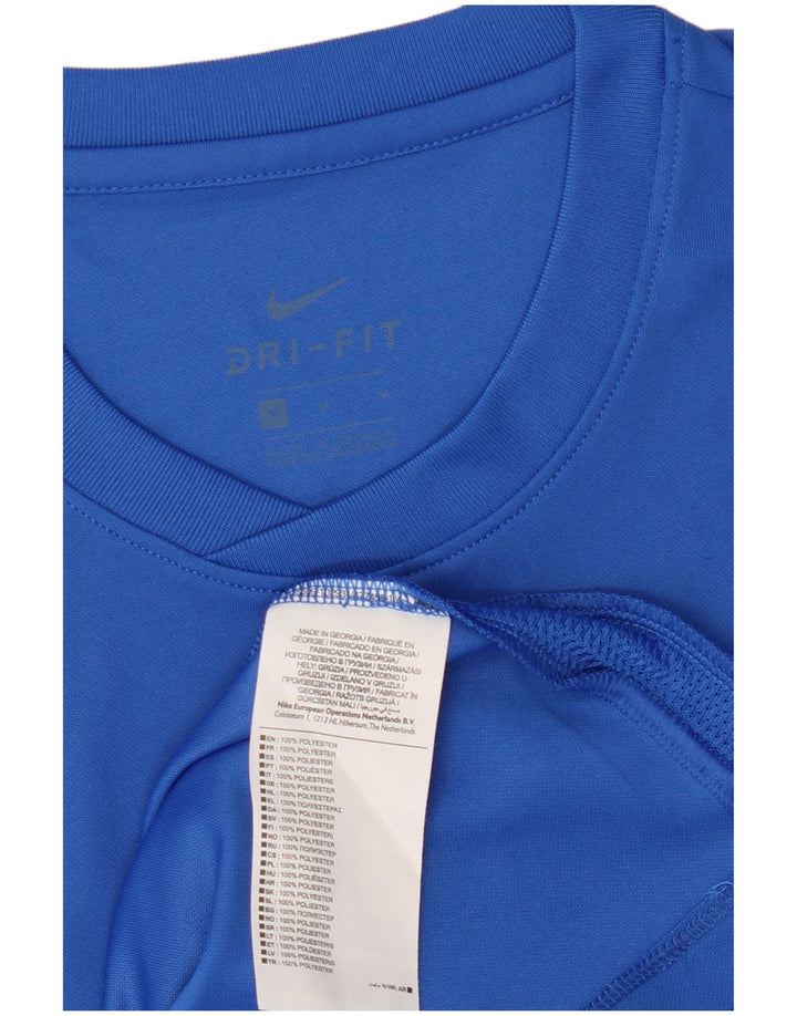 Ανδρικό T-Shirt Nike με γραφικό Dri Fit, μεσαίο μπλε πολυεστέρας