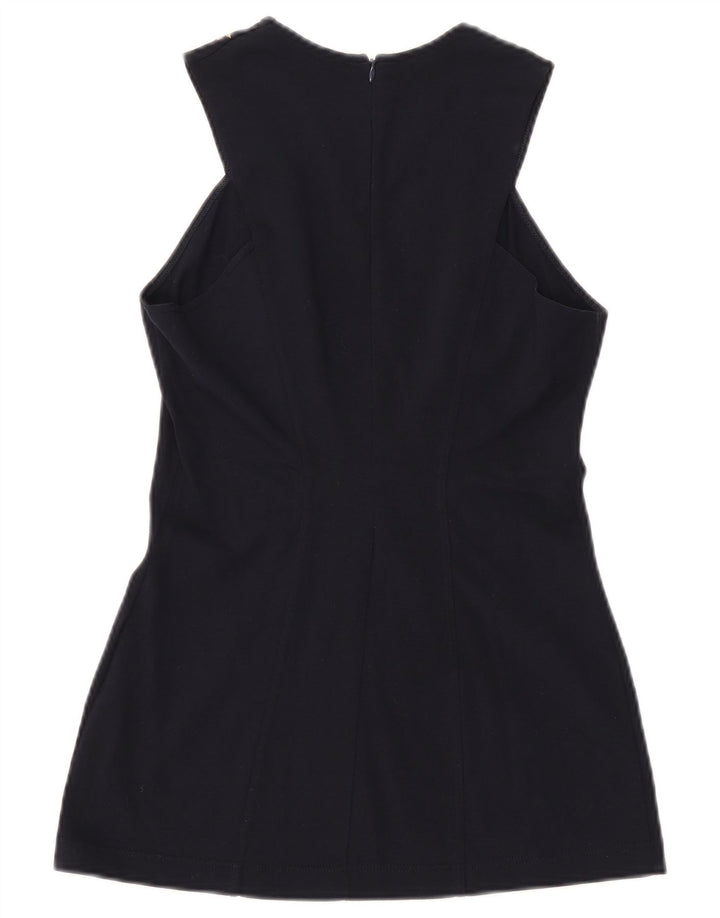 ROCCOBAROCCO Γυναικεία μπλούζα αμάνικη μπλούζα IT 44 Μεσαίο μπλε φλοράλ