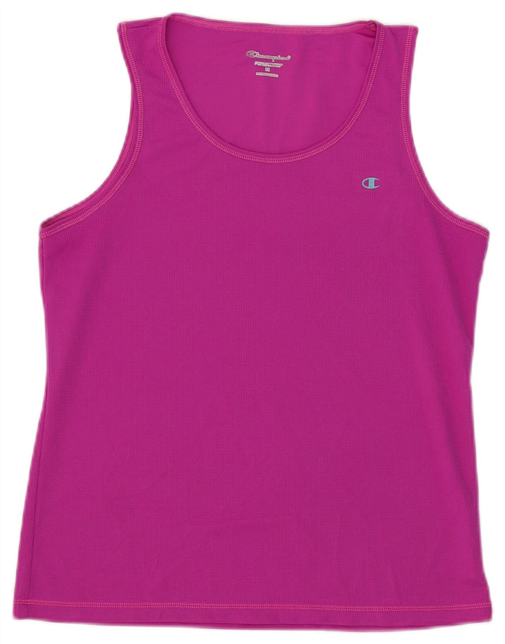 Champion γυναικείο γιλέκο UK 12 Medium Pink Polyester