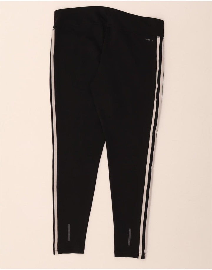 Adidas Γυναικεία κολάν Capri Climalite UK 16/18 μεγάλο μαύρο πολυεστέρα