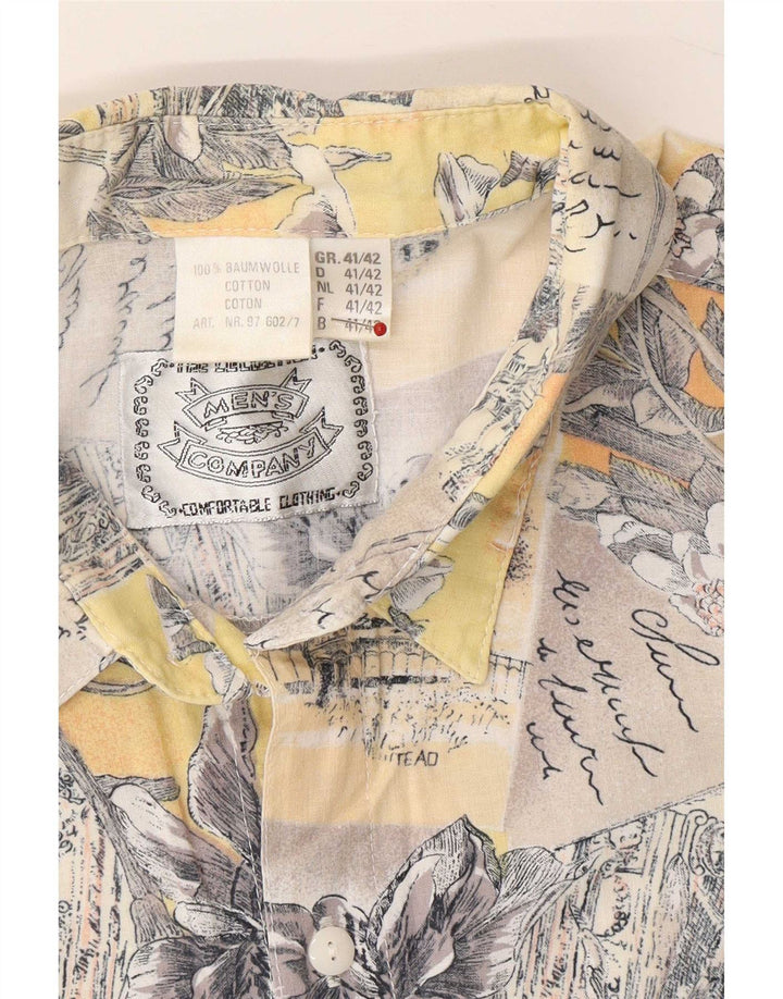 Vintage Ανδρικό Abstract Pattern Πουκάμισο Μέγεθος 41/42 Large Πολύχρωμο