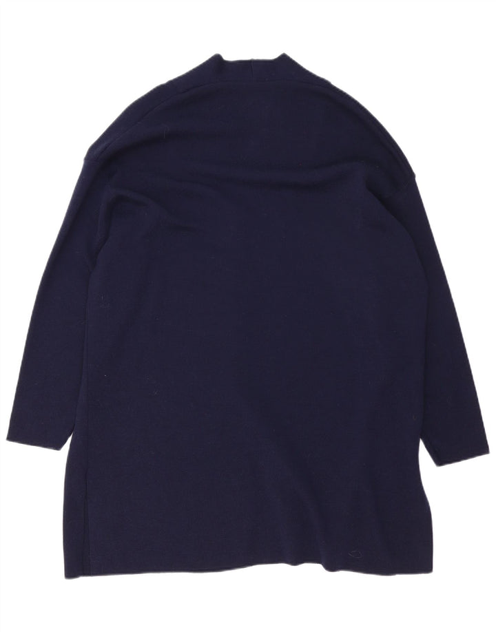Marks & Spencer Γυναικείο πουλόβερ Longline Cardigan UK 12 Medium Navy Blue
