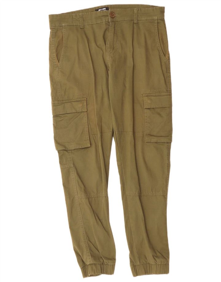 ONLY & SONS Ανδρικά Joggers Cargo Παντελόνια W32 L29 Χακί Βαμβακερά