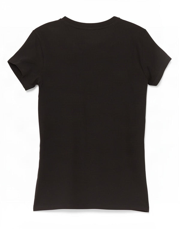Guess Γυναικείο T-Shirt Top UK 4 XS Μαύρο βαμβακερό