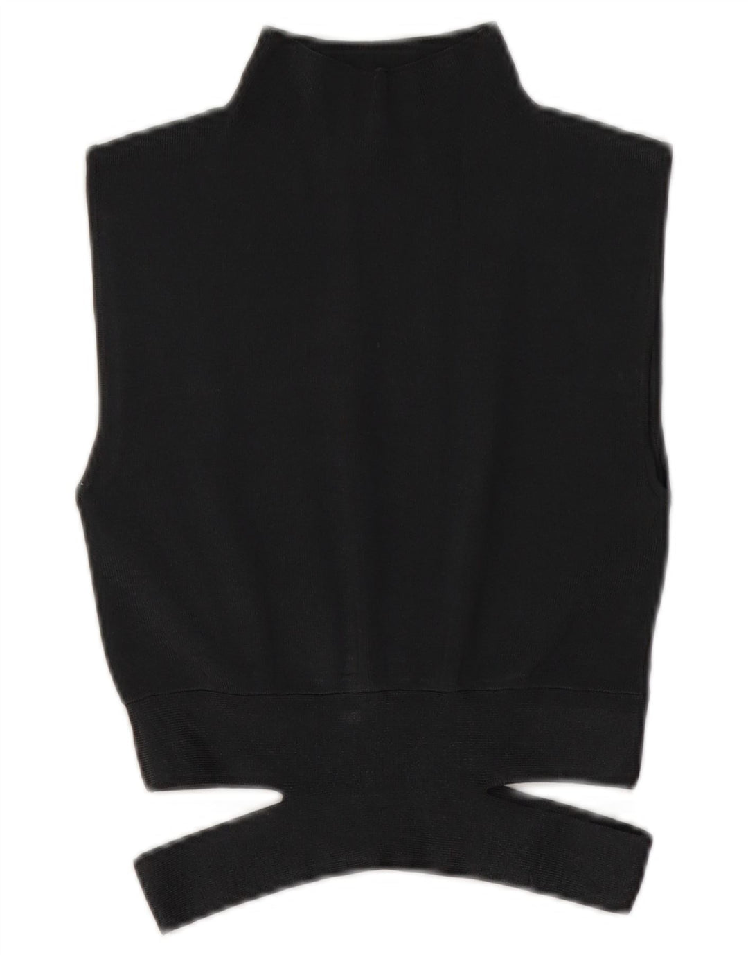 Zara Γυναικείο Αμάνικο πλεκτό τοπ UK 10 Small Grey