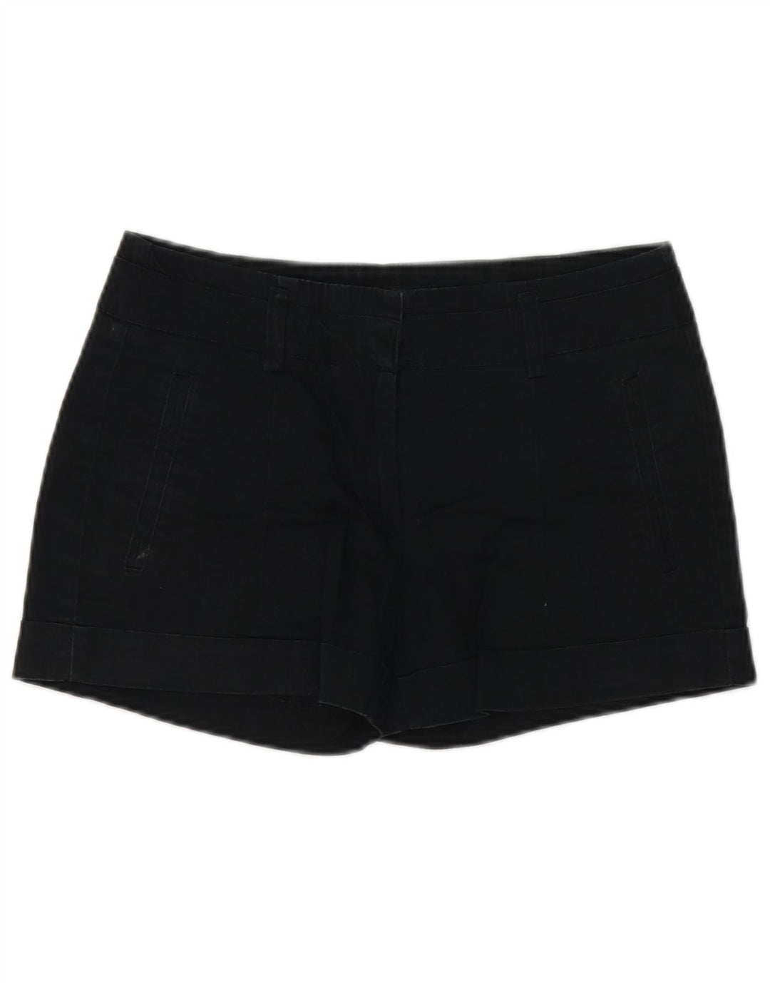 Zara Γυναικείο Σορτς Chino Small W26 μαύρο βαμβακερό