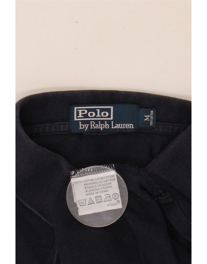 POLO RALPH LAUREN Ανδρικό πουκάμισο πόλο μεσαίο μπλε βαμβακερό