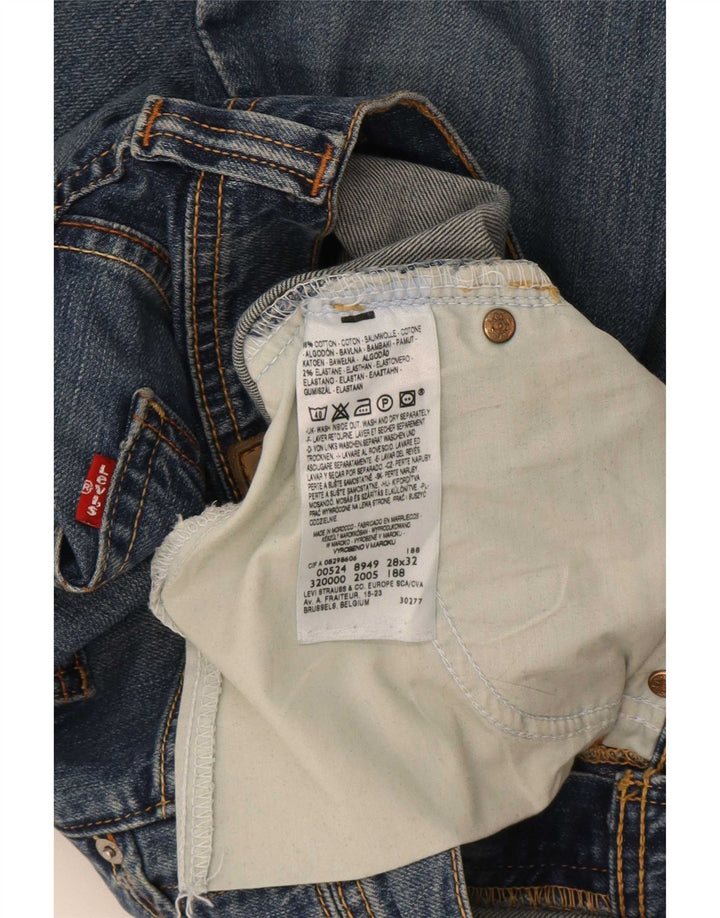 Γυναικείο τζιν ίσιο Levi's W28 L32 Μπλε βαμβακερό