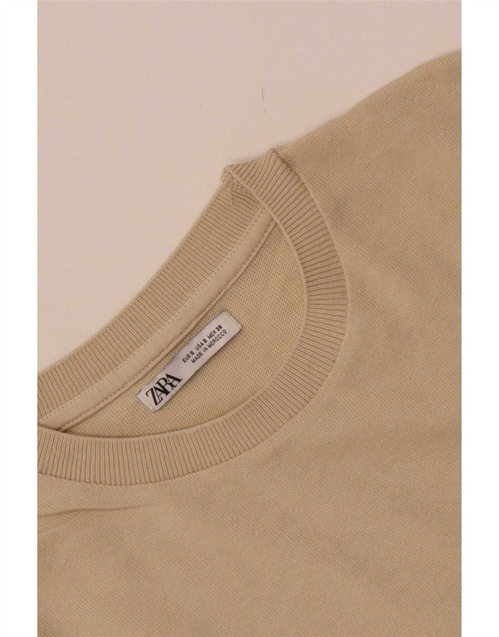 Zara Ανδρικό T-Shirt Top Small Beige