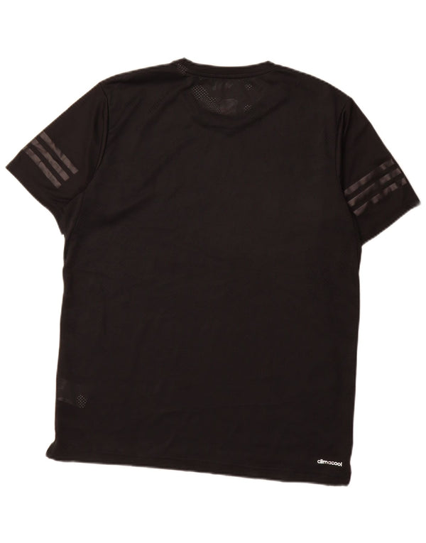 Ανδρικό T-Shirt Adidas Climacool Top Large Μαύρο Πολυεστέρας