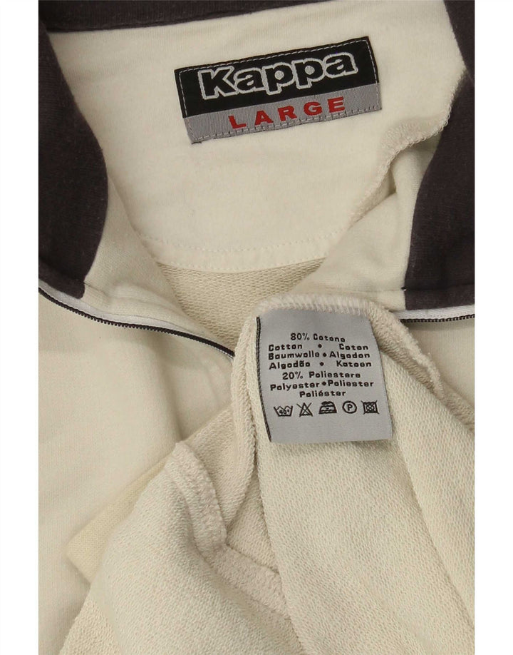 Ανδρική φόρμα Kappa Top Jacket Μεγάλο Μπεζ Βαμβακερό