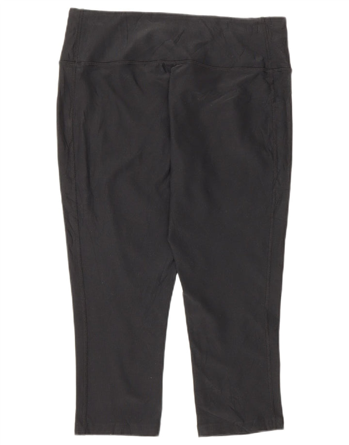 Γυναικεία κολάν Nike Dri Fit Capri UK 12 μεσαίου μαύρου πολυεστέρα