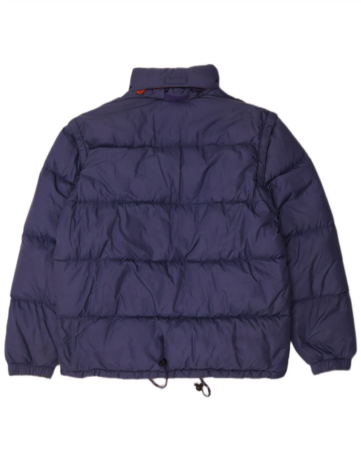 Sergio Tacchini Ανδρικό μπουφάν με κουκούλα UK 40 μεγάλο μπλε πολυαμίδιο