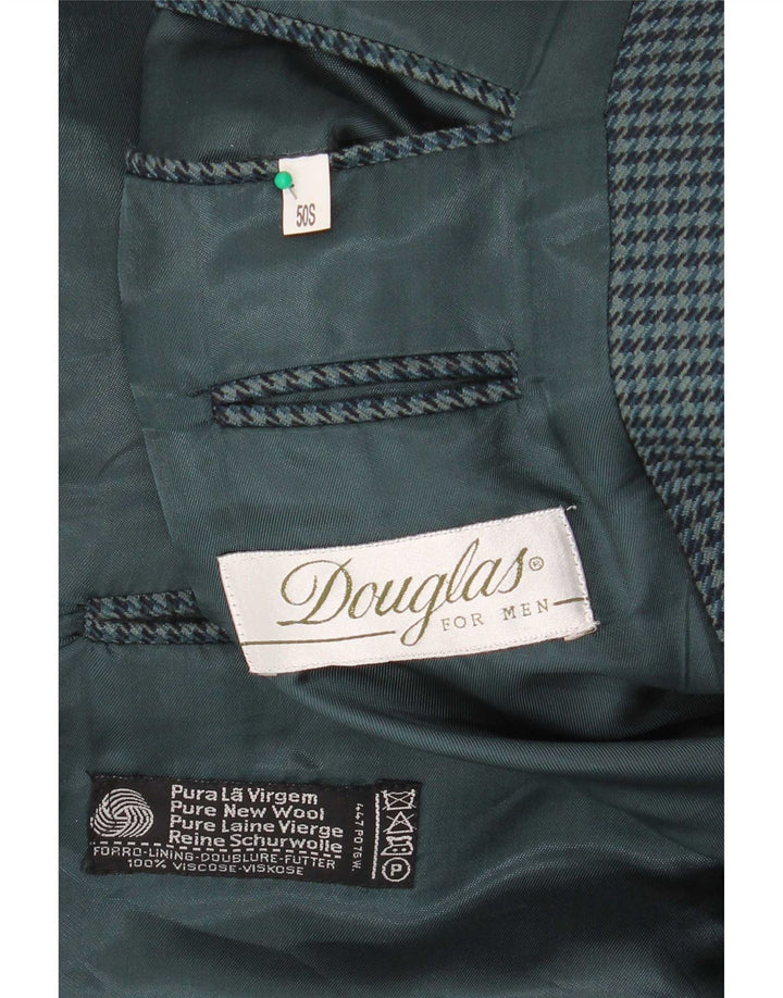 Douglas Ανδρικό σακάκι σακάκι με 2 κουμπιά IT 50 Large Green Houndstooth
