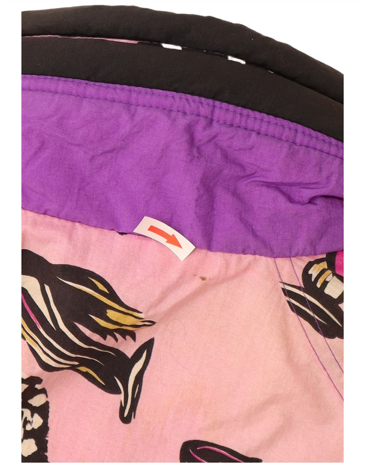 Etirel γυναικείο μπουφάν σκι μεγάλου μεγέθους UK 10 Small Purple Geometric Nylon