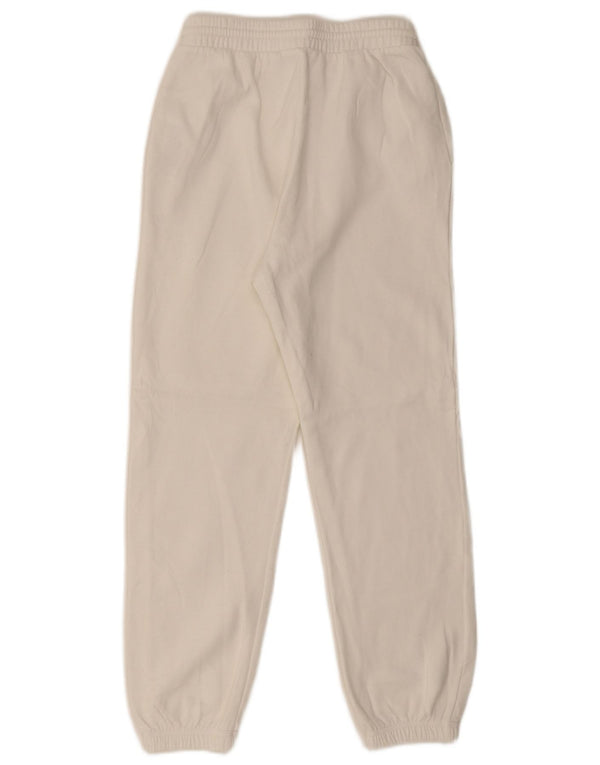 Zara Γυναικεία φόρμα παντελόνι Joggers UK 10 Small White Cotton
