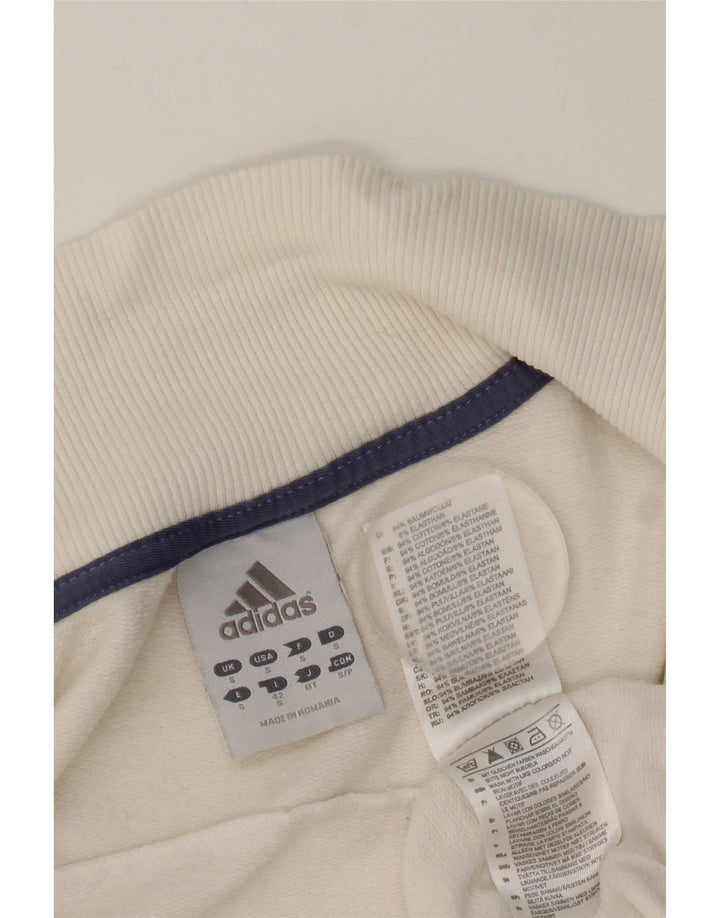 Γυναικεία αθλητική φόρμα Adidas Top Jacket Μικρό λευκό βαμβακερό