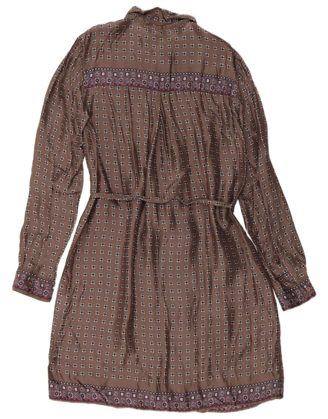 Γυναικείο μακρυμάνικο φόρεμα Woolrich UK 14 Medium Grey Geometric