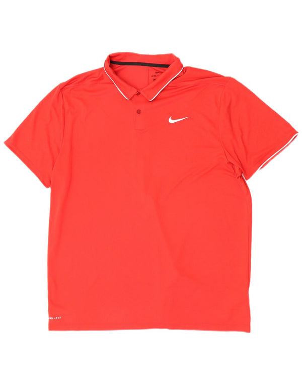 Ανδρικό μπλουζάκι πόλο Nike Regular Fit 2XL κόκκινο πολυεστέρα