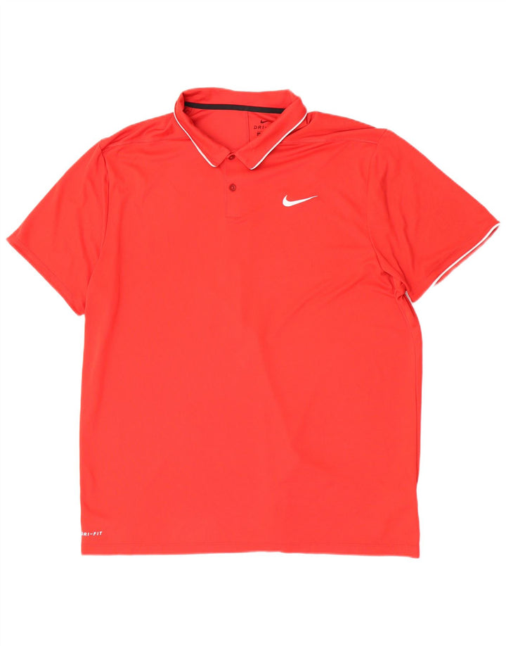 Ανδρικό μπλουζάκι πόλο Nike Regular Fit 2XL κόκκινο πολυεστέρα