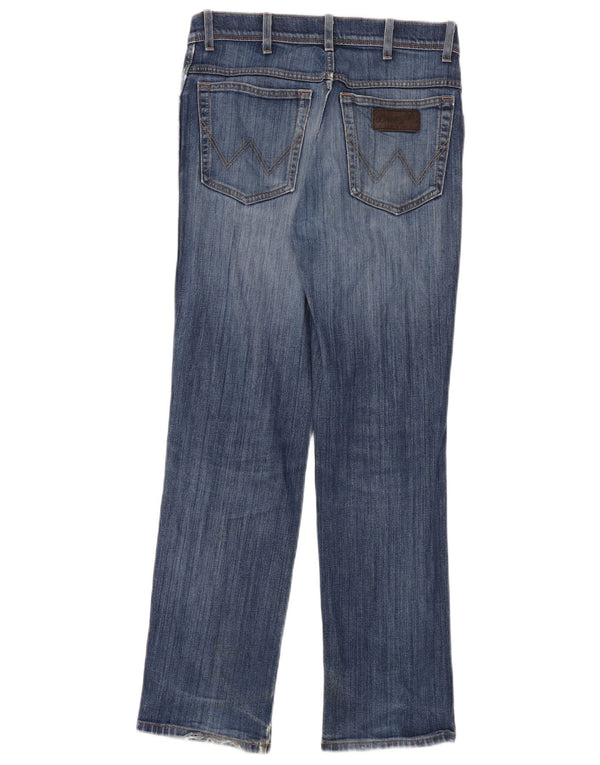 Wrangler Γυναικεία Texas Stretch Distressed Straight Jeans W32 L32 Blue Cotton