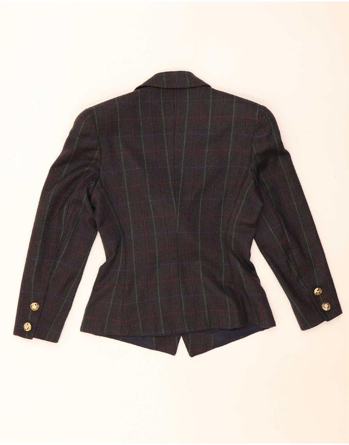 Vintage γυναικείο σετ φούστας 2 τεμαχίων IT 42 Medium W26 καφέ Check