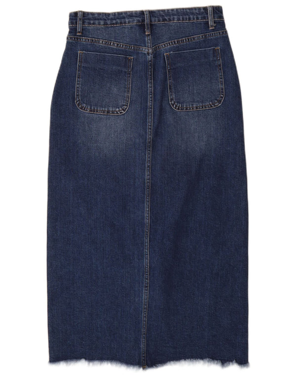 VINTAGE Womens Denim Skirt Medium W28  Blue Cotton