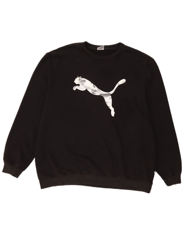 Ανδρικό γραφικό φούτερ PUMA Jumper 3XL Μαύρο βαμβακερό