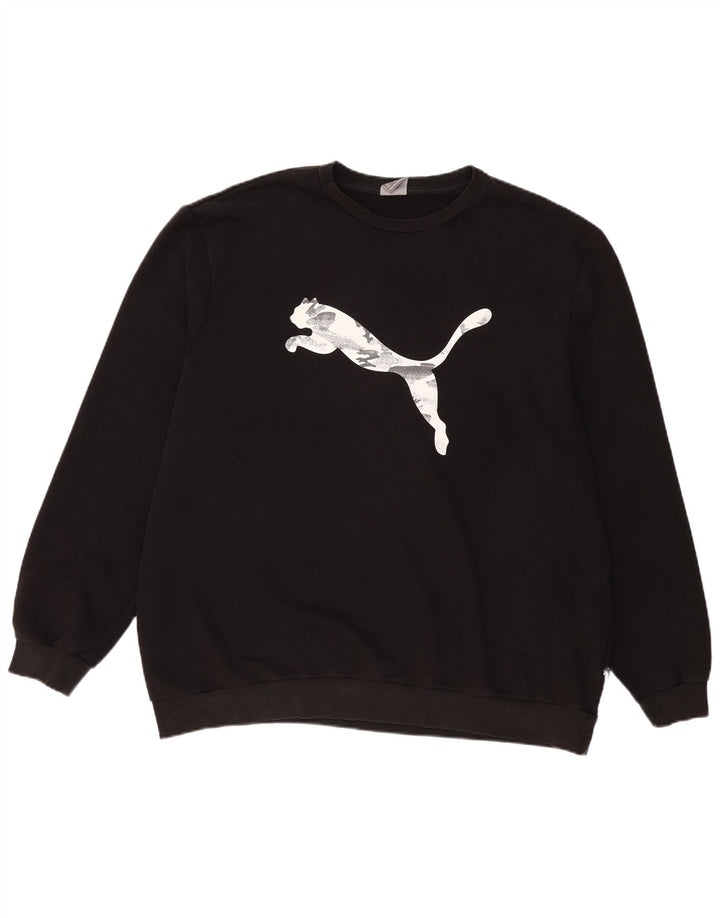 Ανδρικό γραφικό φούτερ PUMA Jumper 3XL Μαύρο βαμβακερό