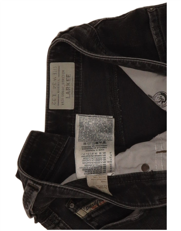 Diesel Ανδρικό Larkee Regular Straight Jeans W34 L32 Γκρι βαμβακερό