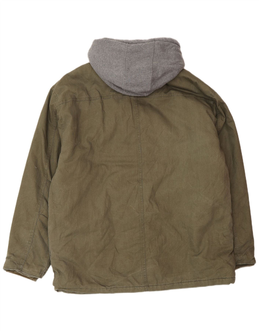 DICKIES Ανδρικό μπουφάν με κουκούλα Utility UK 42 XL Χακί Colourblock Cotton