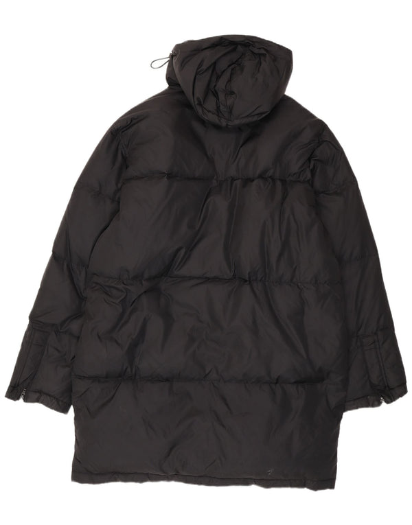 Ανδρικό παλτό με κουκούλα Levi's UK 42 XL Μαύρο Πολυαμίδιο